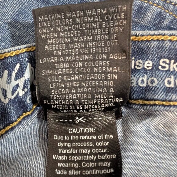 Mossimo Power Stretch Denim, Mid-Rise Skinny Jeans Size 12 - Picture 6 of 6